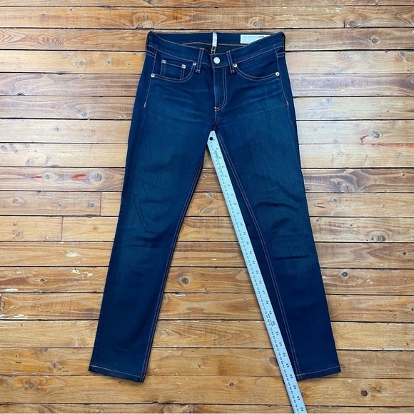 Rag & bone jeans skinny dark blue Bedford lightweight denim stretchy like new 27 - Picture 10 of 12